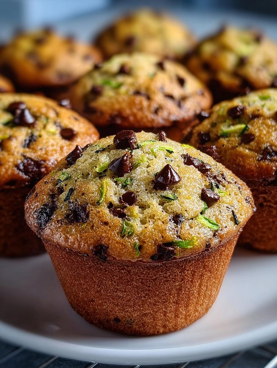 Delicious Chocolate Chip Zucchini Muffins Recipe - Chocolate Chip Zucchini Muffins - main visual representation
