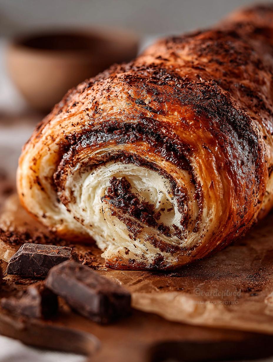 Chocolate Croissant Loaf