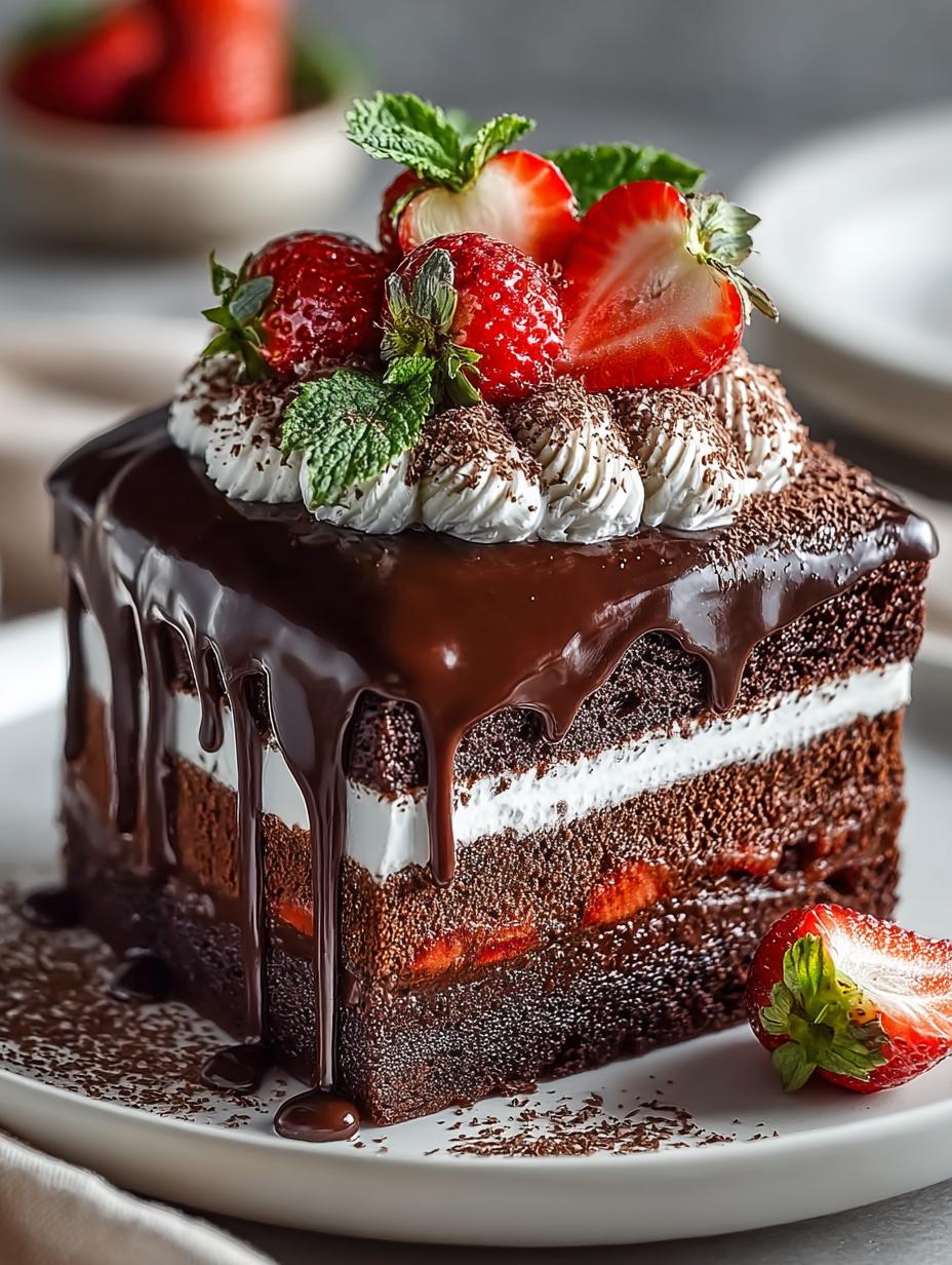 Chocolate Strawberry Cake