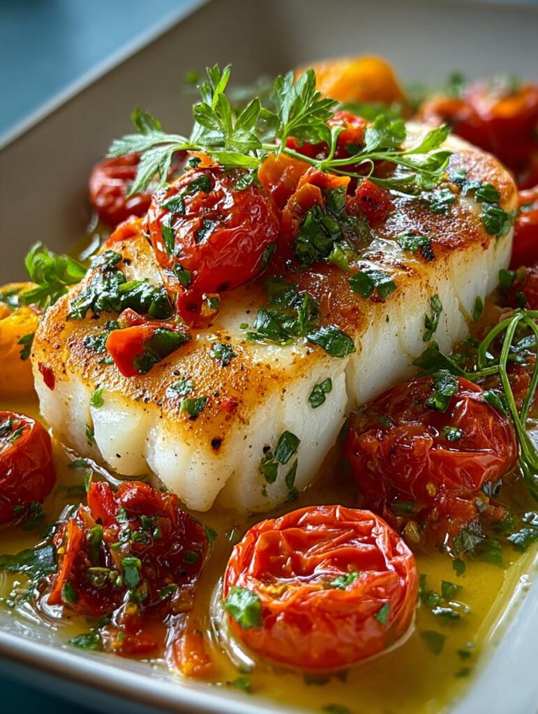 Cod Tomato Lemon Butter