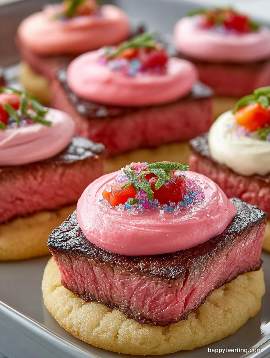 Irresistible Copycat Crum Extractbl Pink cookies with vibrant pink frosting on a plate