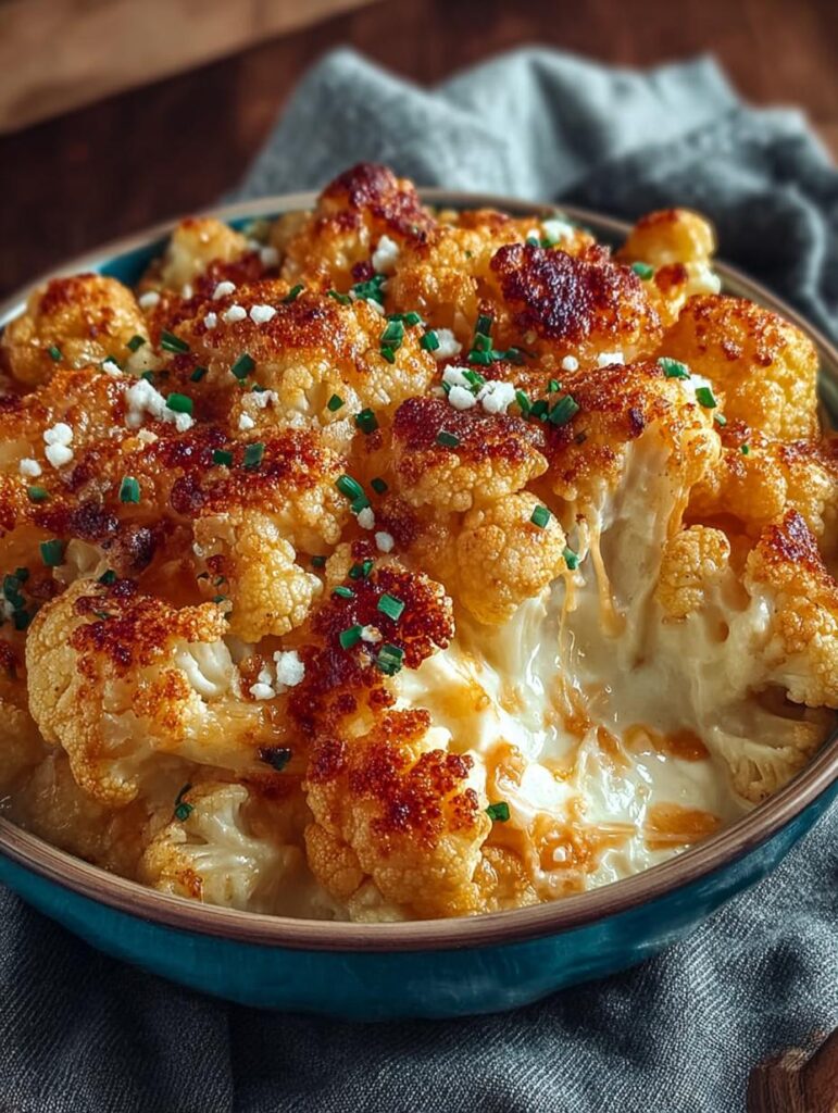 Creamy Cauliflower Mac Cheese