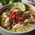 Creamy Chicken Poblano Soup