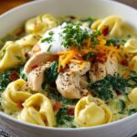 Creamy Chicken Spinach Tortellini