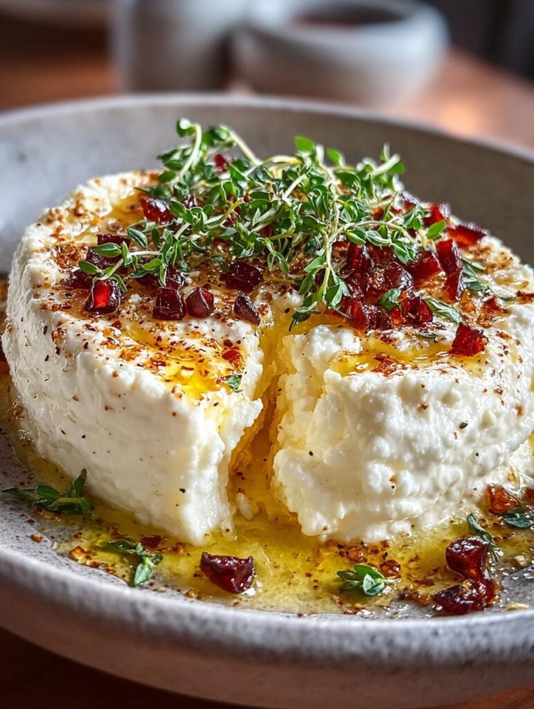 Creamy Hot Honey Ricotta