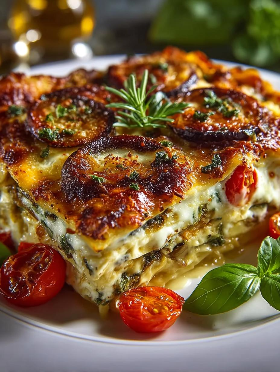 Creamy Roasted Vegetable Lasagna: 6 Reasons to Love It - Creamy Roasted Vegetable Lasagna - additional detail