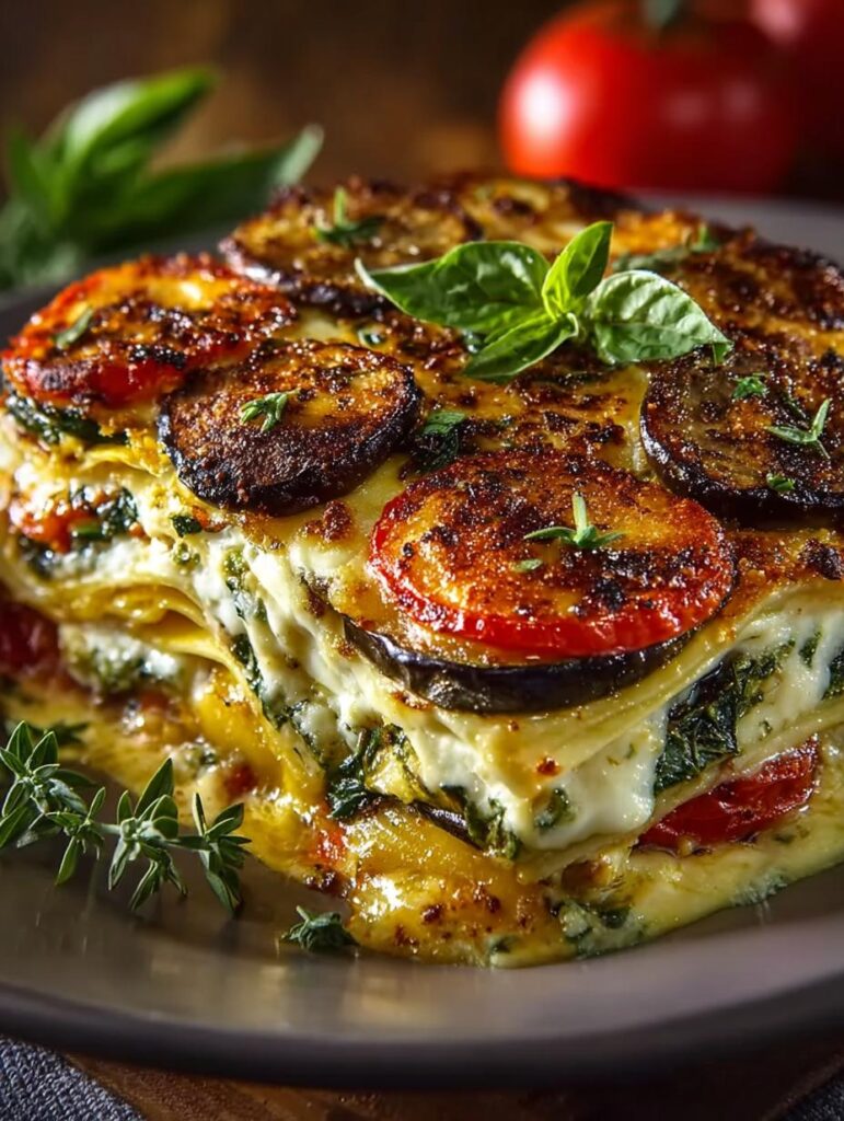 Creamy Roasted Vegetable Lasagna