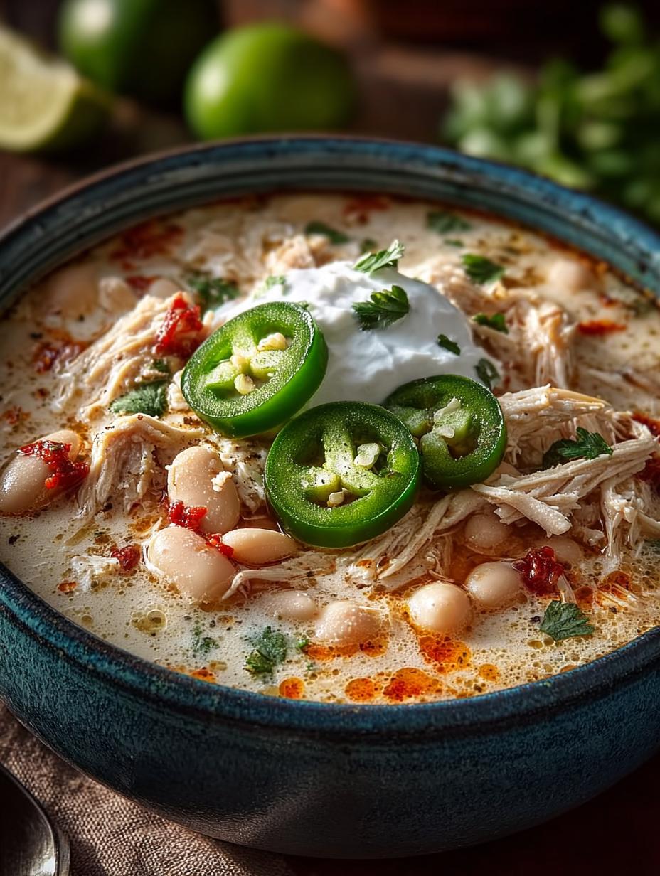 Creamy Spicy Crockpot White Chicken Chili for Cozy Nights - Creamy Spicy Crockpot White - main visual representation