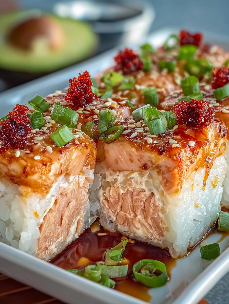 Creamy Spicy Salmon Sushi Bake: A Comforting Delight 6 Creamy Spicy Salmon Sushi Bake: A Comforting Delight - Creamy Spicy Salmon Sushi - additional detail