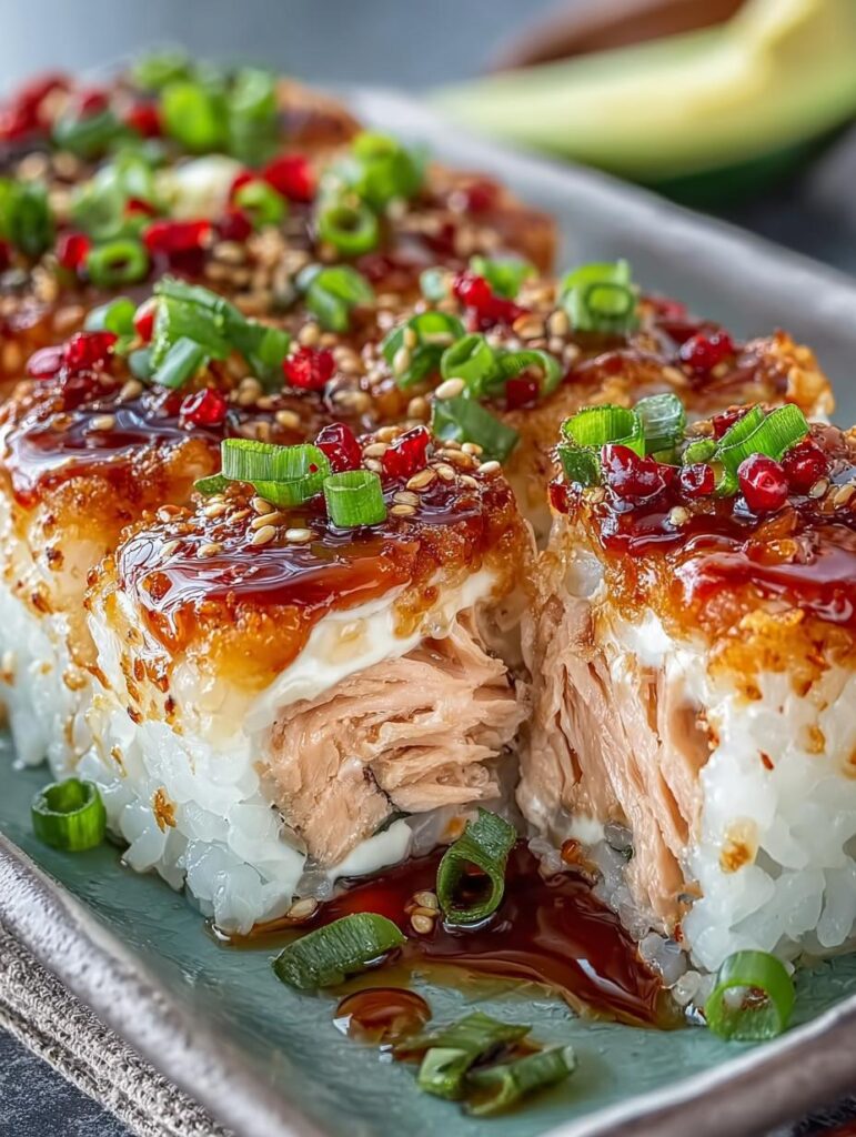 Creamy Spicy Salmon Sushi