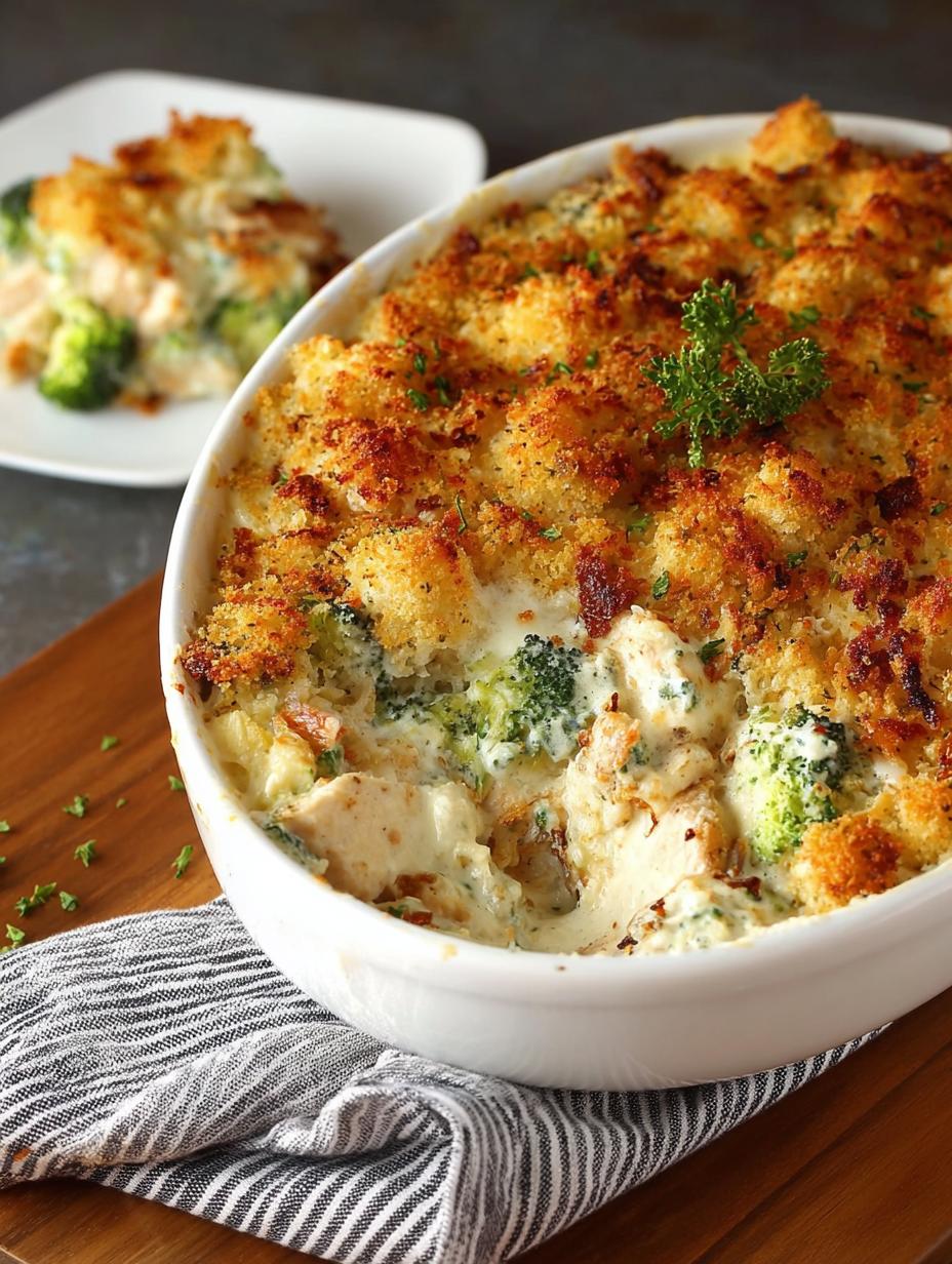 Creamy Turkey Broccoli Casserole