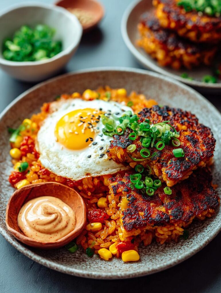 Crispy Vegan Kimchi Rice