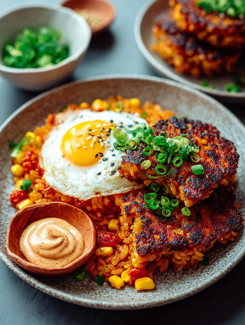 Crispy Vegan Kimchi Rice