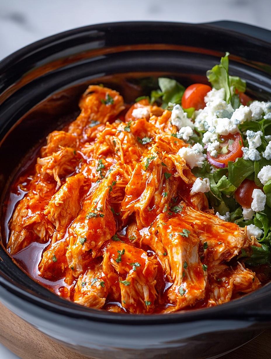 Crock Pot Buffalo Chicken: 5-Ingredient Comfort Dish - Crock Pot Buffalo Chicken - additional detail