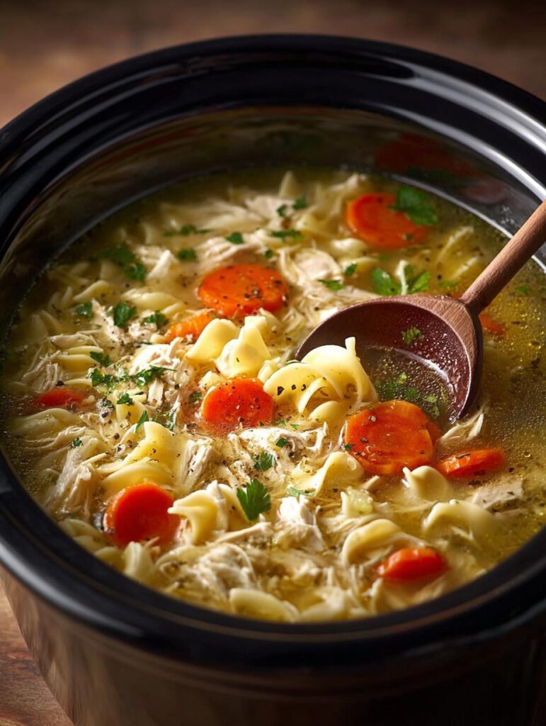 Crock Pot Turkey Noodle