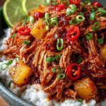 Crockpot Hawaiian Pulled Chicken