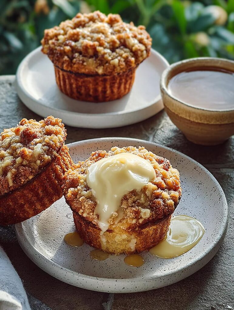 Crumble Custard Muffins