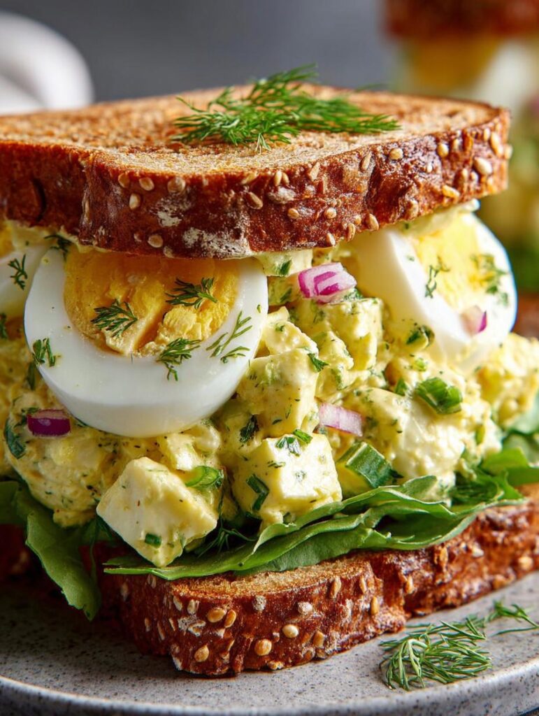 Deviled Egg Salad Sandwich