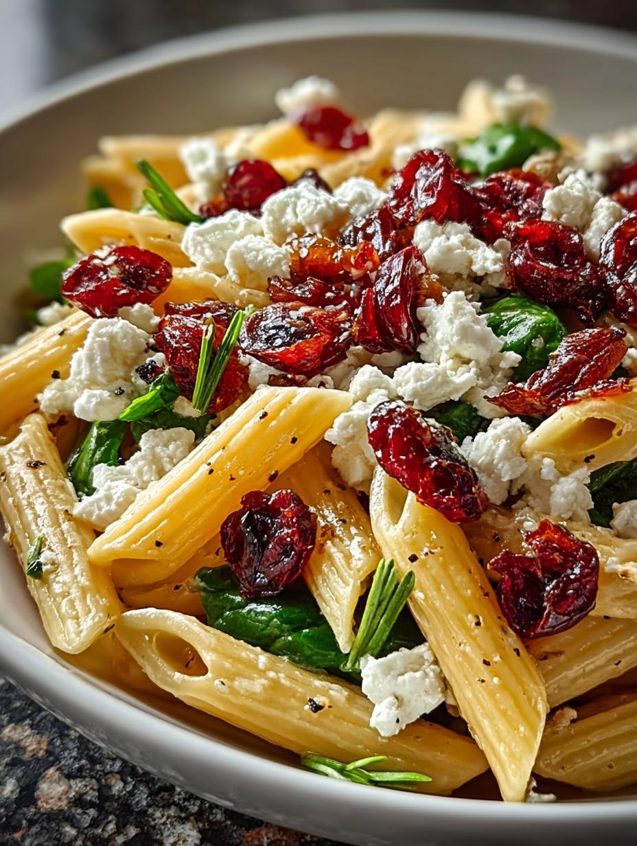 Feta Cranberry Penne Salad: 5 Reasons to Love This Dish - Feta Cranberry Penne Salad - additional detail