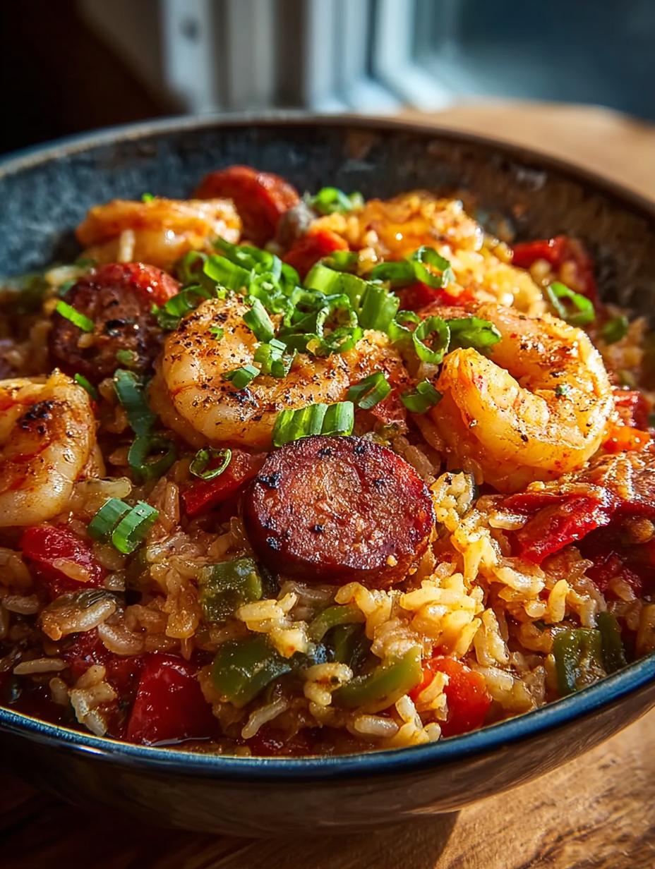 Flavorful Authentic Jambalaya with Shrimp and Sausage - Flavorful Authentic Jambalaya with - main visual representation