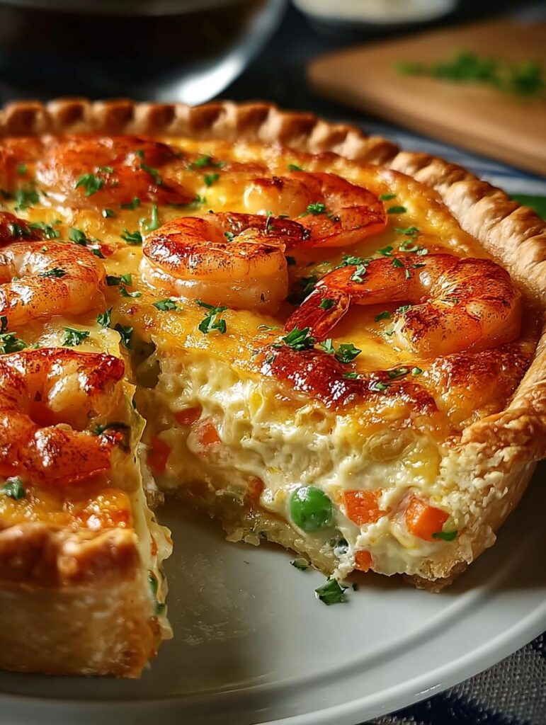 Florida Shrimp Cheddar Pie