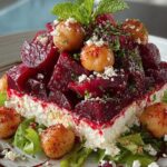 Fresh Chickpea Beet Feta