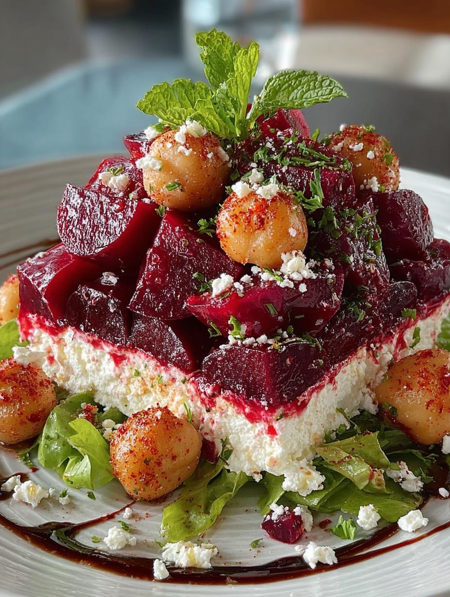 Fresh Chickpea Beet Feta