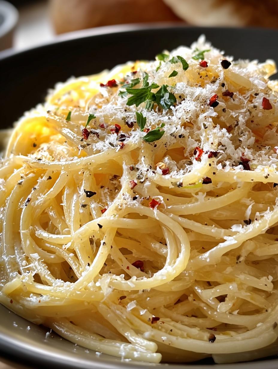 Irresistible Garlic Butter Pasta with fresh ingredients and creamy sauce