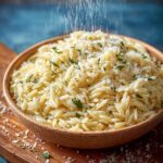 Garlic Parmesan Orzo Creamy