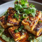 Garlicky Tofu with Cilantro