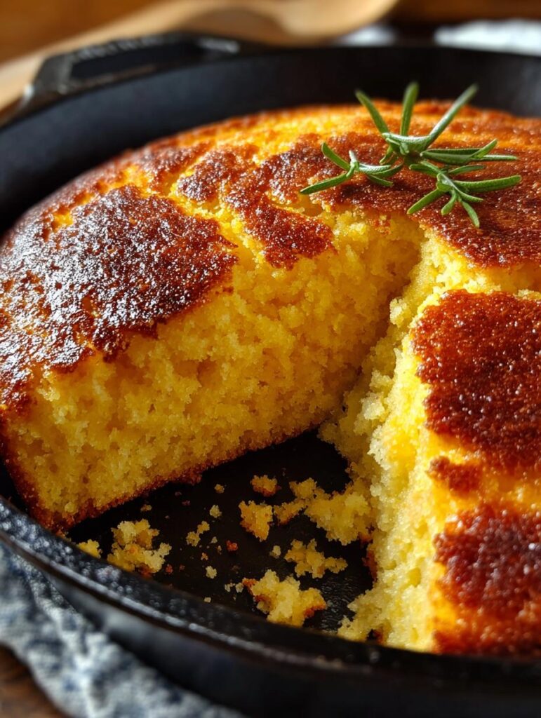 Golden Skillet Cornbread