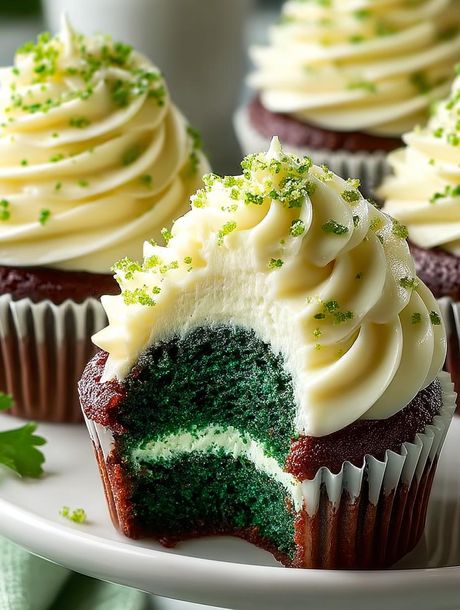 Green Velvet Cupcakes