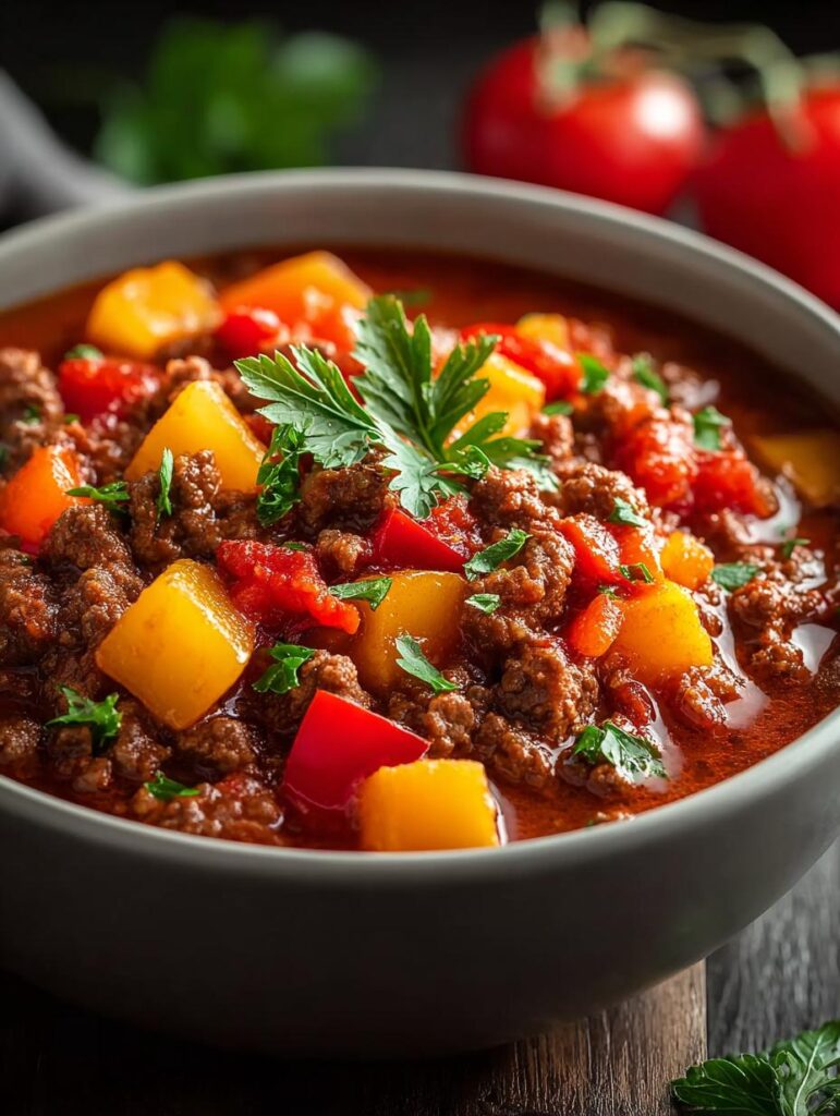 Ground Beef Goulash For