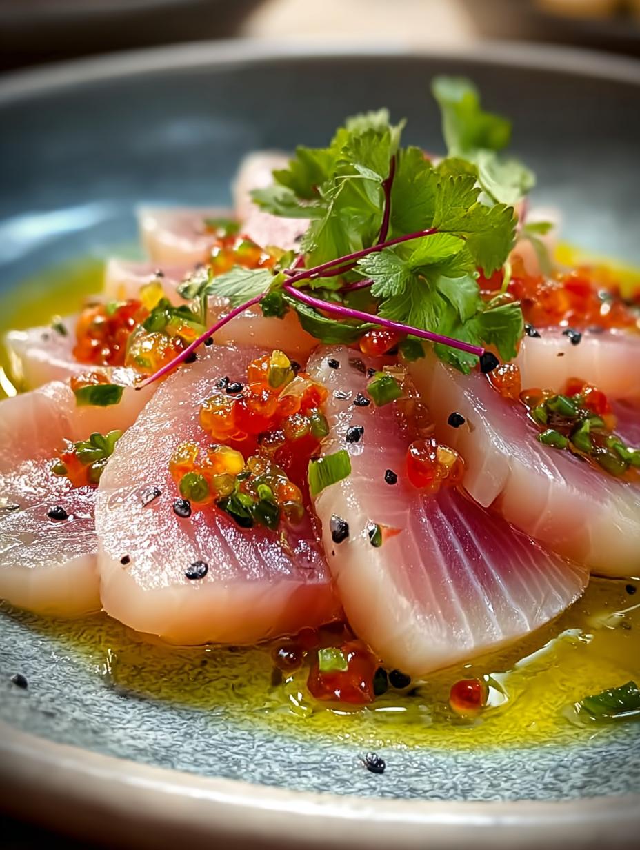 Hamachi Crudo with Yuzu: 5 Zesty Secrets to Impress - Hamachi Crudo with Yuzu - additional detail