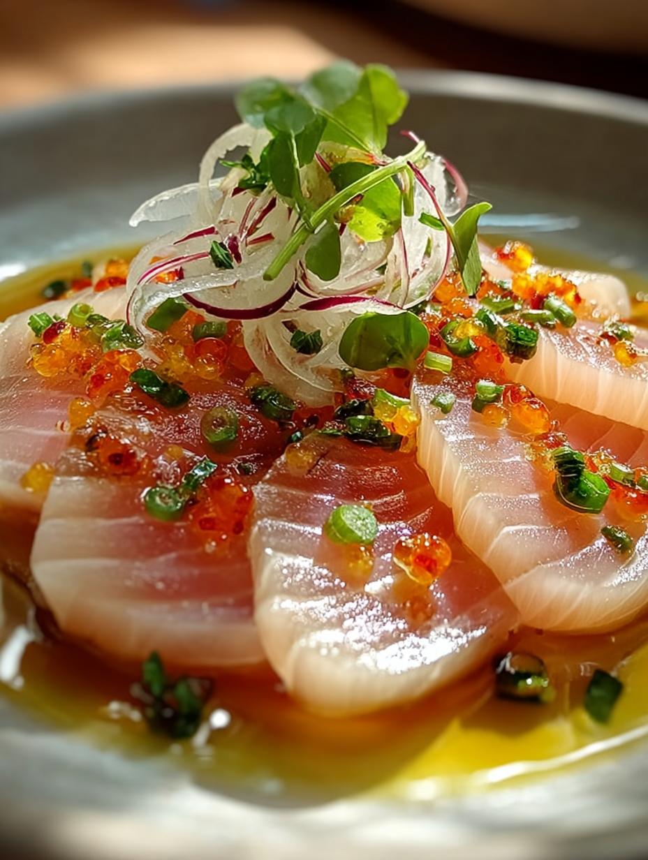 Hamachi Crudo with Yuzu