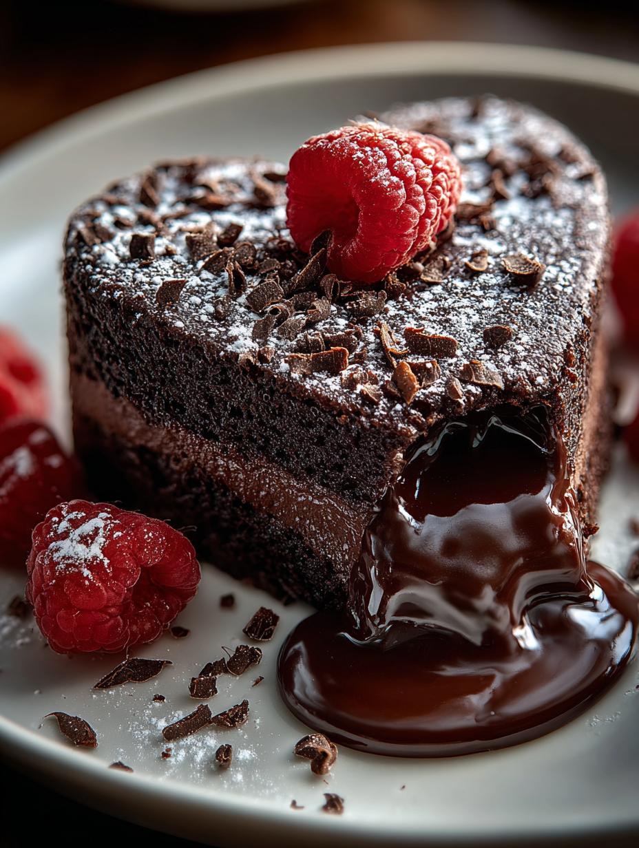 Heart Shaped Chocolate Cake