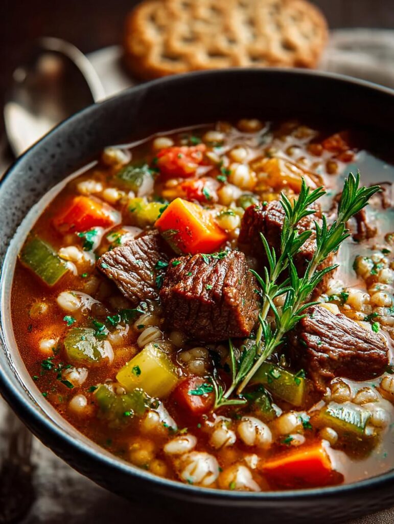 Hearty Beef Barley Soup