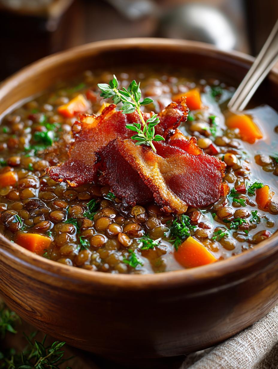 Hearty Lentil Bacon Soup: 5 Reasons You'll Love It - Hearty Lentil Bacon Soup - additional detail