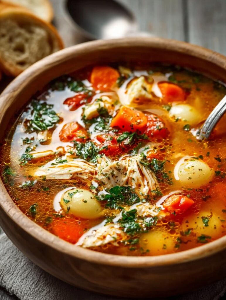Hearty Sicilian Chicken Soup