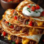 High Protein Beef Quesadilla