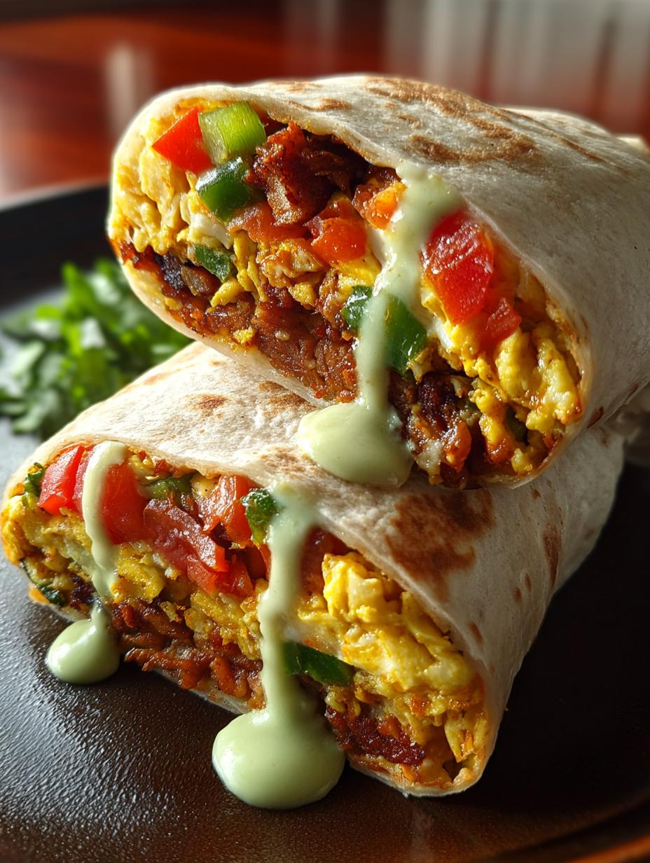High Protein Breakfast Burrito