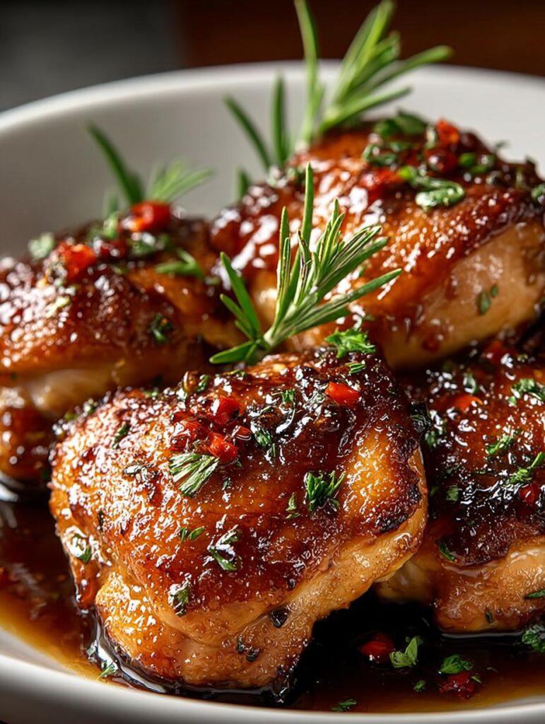 Honey Balsamic Chicken Thighs