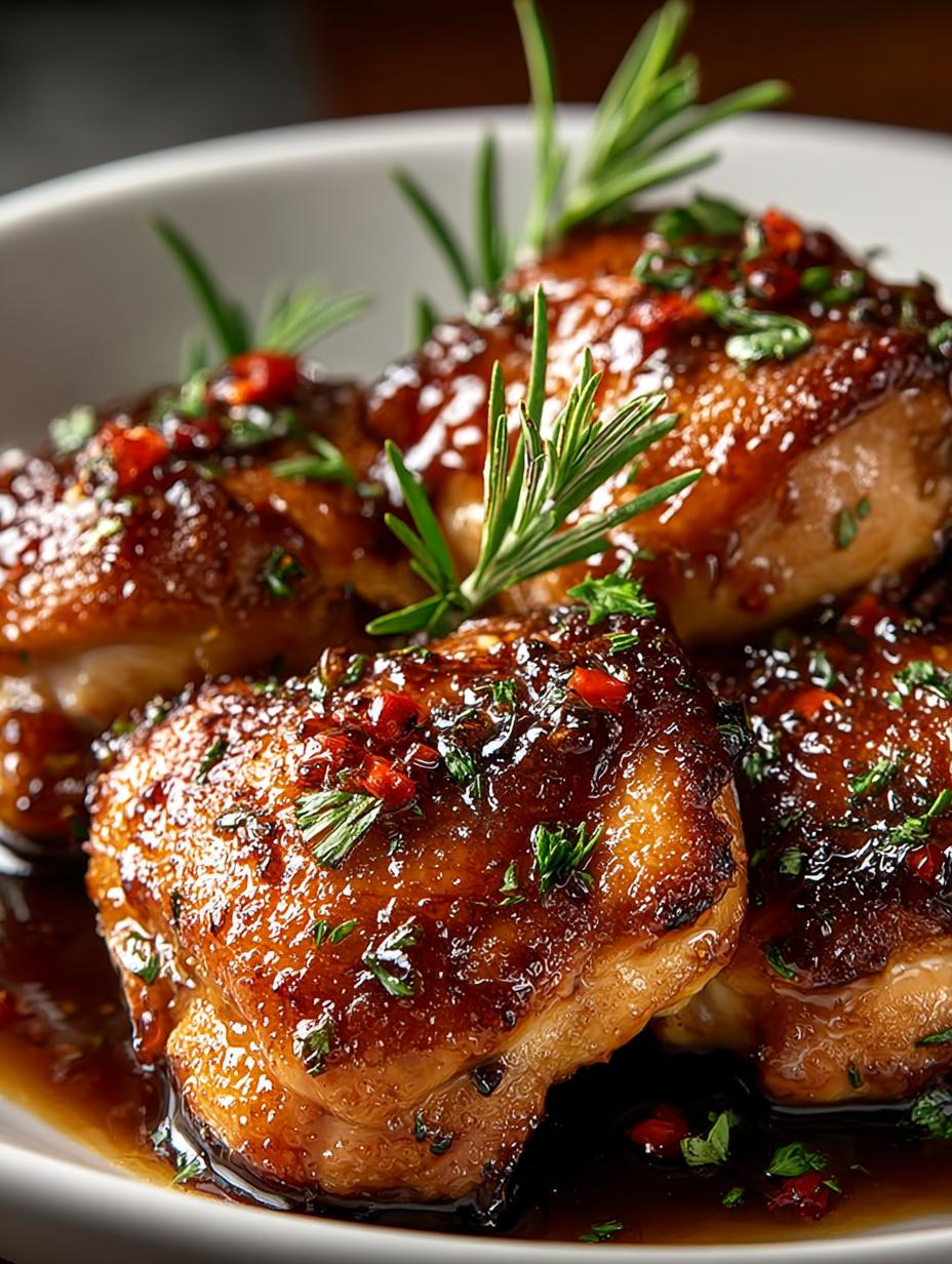 Honey Balsamic Chicken Thighs