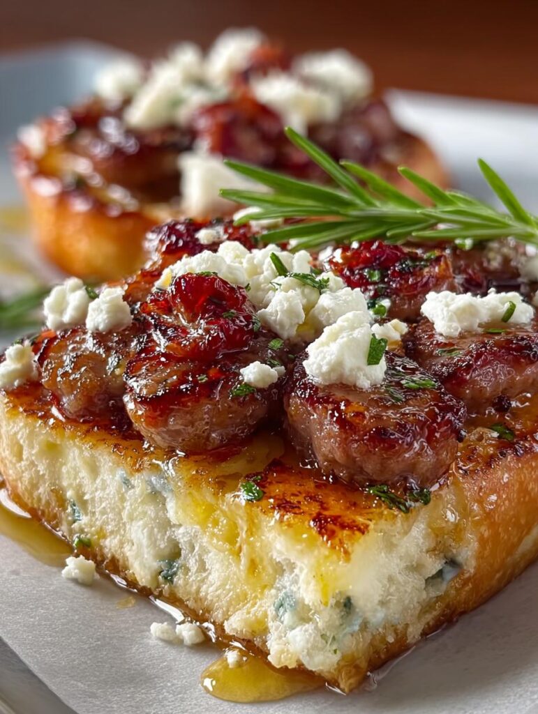 Hot Sausage Feta Honey