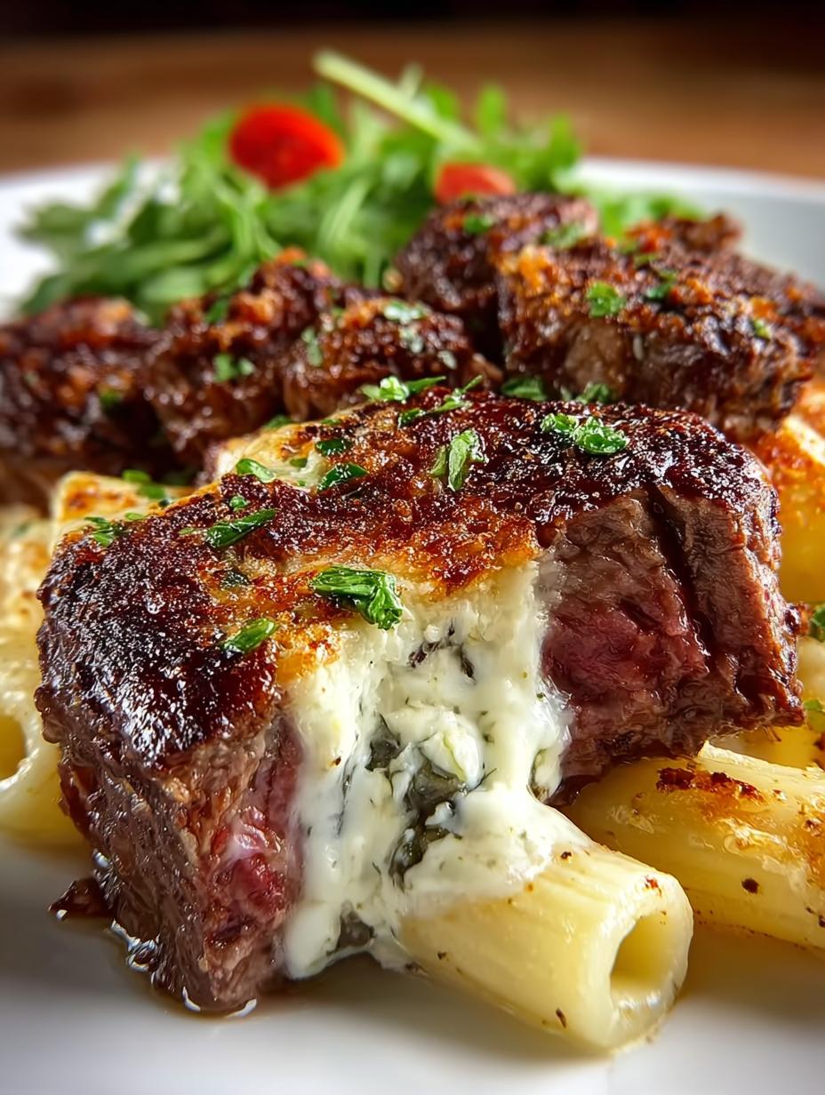 Irresistible Steak Truffle Gouda Pasta Bake Recipe - Irresistible Steak Truffle Gouda - main visual representation