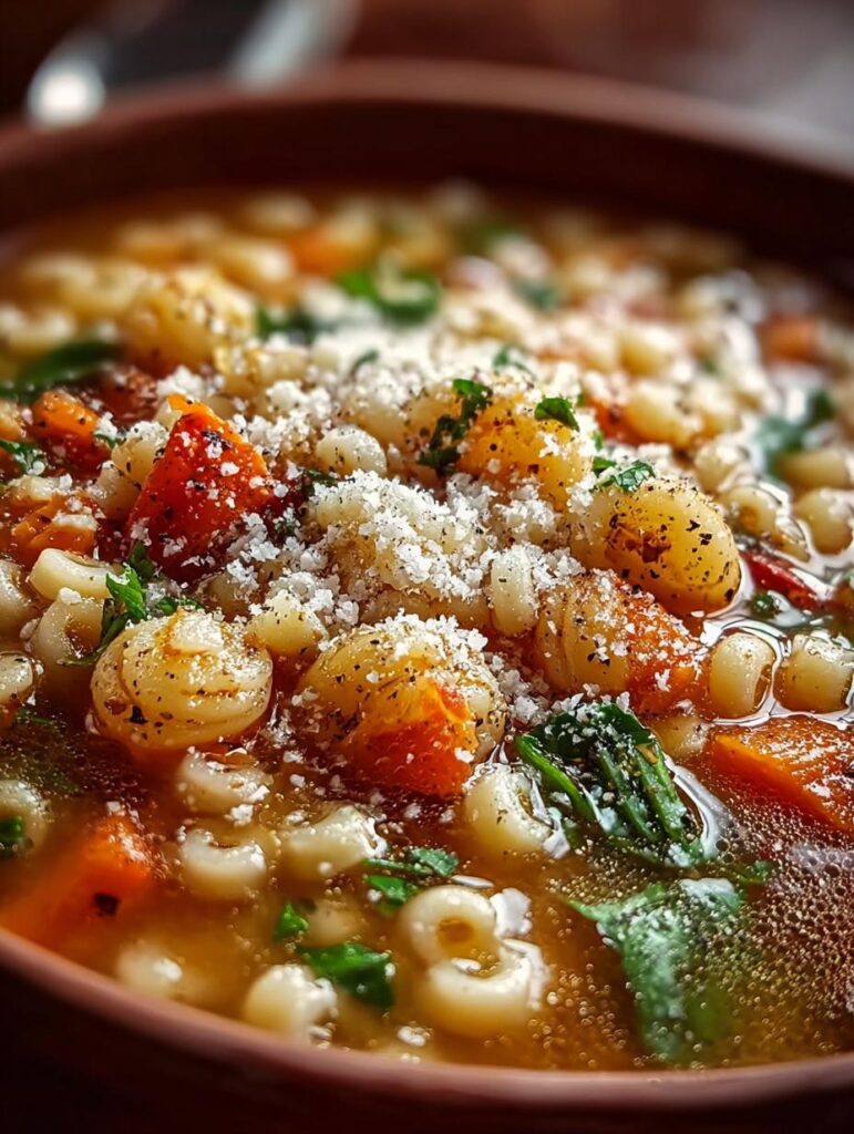 Italian Pastina Soup Steps