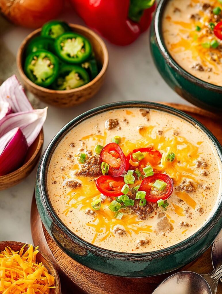Keto Cheeseburger Soup