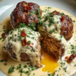 Keto Meatballs Creamy Garlic