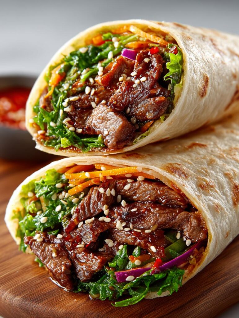 Korean Bbq Beef Wrap