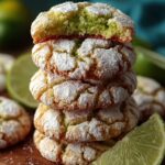 Lime Crinkle Cookies Zesty